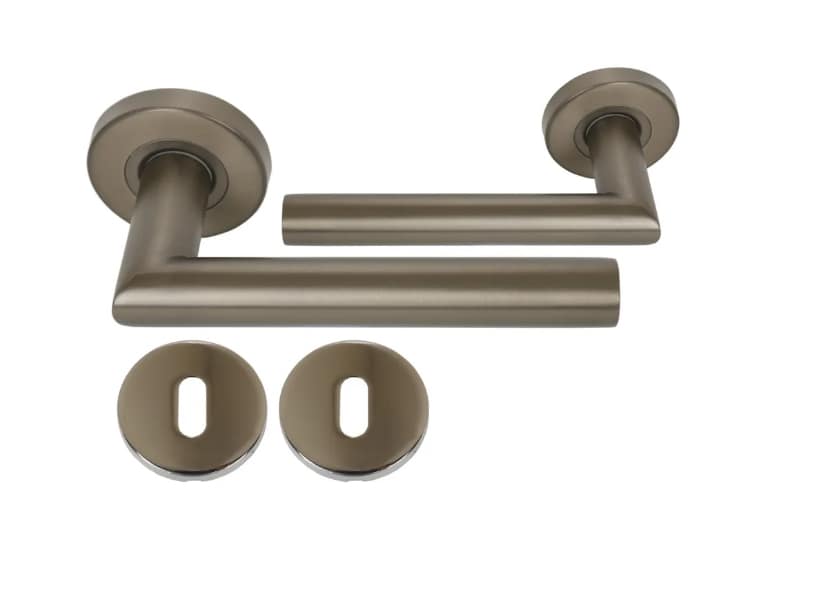 Ahşap kapı kolu paslanmaz model